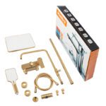 Душова колона зі змішувачем HAIBA MILANO 003-J BRUSHED GOLD (Колір матове золото) (HB9620)