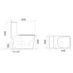 Унітаз-компакт MIXXUS WAVE-0404-R 630х350х805mm система змиву RIMLESS (MI6692)