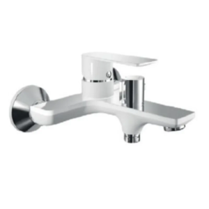 Змішувач для ванни HAIBA ALEX 009 EURO WHITE-CHROME (Колір білий хром) (HB9568)