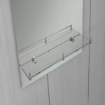 Дзеркало настінне ZERIX LAGUNA MRZ03-50x70x11 прямокутне з дугоподібним верxом та полицею (ZX5622)