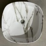 Раковина накладна MIXXUS PREMIUM DIVERSE-0104 MARBLE 370х370х135mm (MP6537)