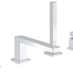Змішувач на борт ванни на 4 отвори Grohe Eurocube (19897001)