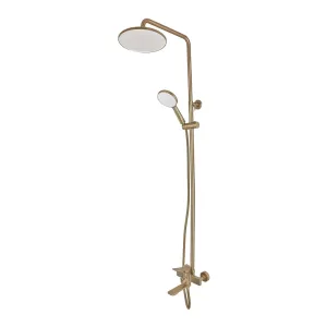 Душова колона MIXXUS WILSON 009-J BRUSHED GOLD зі змішувачем (Колір матове золото) (MI7124)