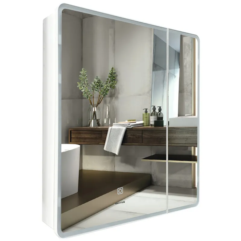 kcs-4e848f3ebecd22d9924c9260.png Дзеркальна шафка MIXXUS PREMIUM OLIVARY CM01-60x70x13 з LED Touch, димером, рег. яскравості (MI8294)