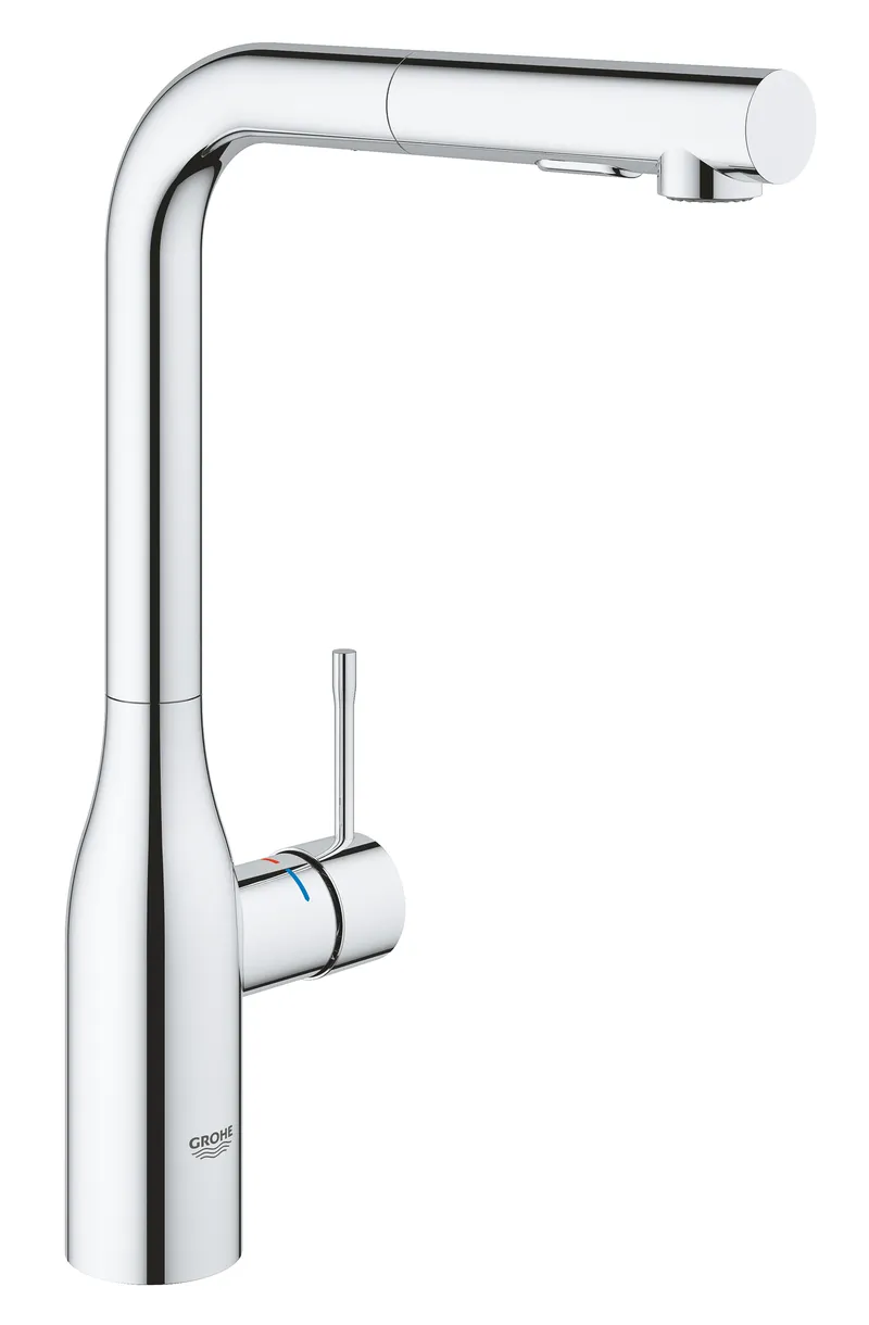 kcs-52075be8f170a89d98da99f7.png Змішувач для кухні з висувним виливом Grohe Essence New (30270000)