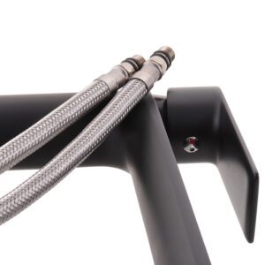 Змішувач для умивальника високий HAIBA ALEX 001 HIGH NUT BLACK (Колір чорний) (HB3923)