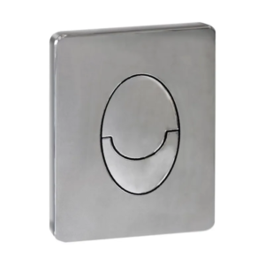 Панель змиву KOER KT-0606-01 157x198x3mm пластикова, кнопка закруглена (колір хром) (KR5342)