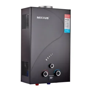 Газова колонка MIXXUS GWH-0210 BASIC BLACK димохідна 10 л/хв (колір чорний) (WH0023)