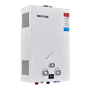 Газова колонка MIXXUS GWH-0110 BASIC WHITE димохідна 10 л/хв (колір білий) (WH0022)