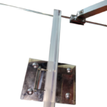 Бічна стінка до кабіни KOER SR SW04-90x200-TR-01 прозоре скло EASY CLEAN 10мм хром (KR5390)