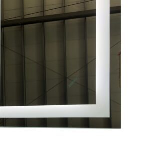 Дзеркало ZERIX KUBIX MR03-80x60-REVERSE з LED Touch, Anti-fog, димером, рег. яскравості (ZX6053)