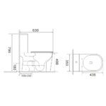 Унітаз-компакт MIXXUS WAVE-0405-R 630х350х795mm система змиву RIMLESS (MI6694)