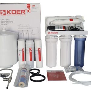 Система зворотного осмосу KOER KV-91 5 ступенів + помпа (мембрана 75 галон) (KR5327)