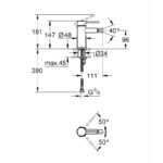 Змішувач для біде Grohe Essence New S-Size (24395KF1)