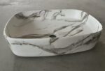 Раковина накладна MIXXUS PREMIUM BEVEL-0102 MARBLE 495х370х135mm (MP6519)
