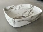 Раковина накладна MIXXUS PREMIUM BEVEL-0102 MARBLE 495х370х135mm (MP6519)