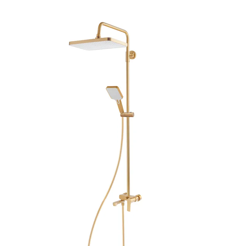 kcs-845fec7875e25b63da4840ae.png Душова колона зі змішувачем HAIBA MILANO 003-J BRUSHED GOLD (Колір матове золото) (HB9620)