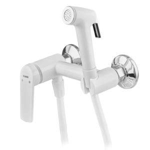 Змішувач для гігієнічного душу PLAMIX LUCAS-222 SET WHITE (зі шлангом і лійкою) (Колір білий) (PM6104)