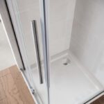 Двері у нішу Walk-In розсувні KOER SR SD07-120x200-L-TR-01 прозоре скло EASY CLEAN 8мм хром (KR5686)