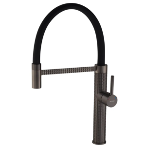 Змішувач для кухні MIXXUS PREMIUM OLIWER 017 GRAPHITE REFL.BLACK (Колір графіт+вилив чорний) (MI6967)
