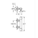 Термостат для душу Grohe Grohtherm 500 (347932430)