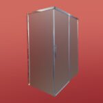 Бічна стінка до кабіни KOER SR SW05-90x200-TR-01 прозоре скло EASY CLEAN 6мм хром (KR5407)