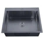 Мийка з нерж. сталі ZERIX ZH6050-215 NANO-BLACK (3.0/0.8) (MX1586)