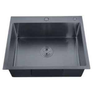 Мийка з нерж. сталі ZERIX ZH6050-215 NANO-BLACK (3.0/0.8) (MX1586)