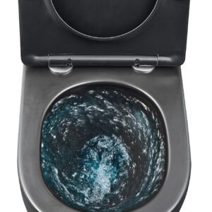 Унітаз підвісний MIXXUS PREMIUM BEVEL-0301-T3 BLACK 515х355х365mm система змиву TORNADO 3.0 (MP6595)