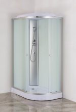 Бокс душовий без гідромасажу з низьким піддоном MIXXUS WAVE SB02-120x80x215-L-FB SATIN матове скло 4мм (MI6892)