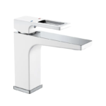 Змішувач для умивальника MIXXUS PREMIUM WALTER 001 NUT WHITE-CHROME (Колір білий/матовий хром) (MI6620)