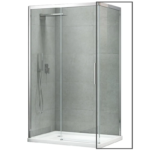 Бічна стінка до кабіни KOER SR SW05-90x200-TR-01 прозоре скло EASY CLEAN 6мм хром (KR5407)