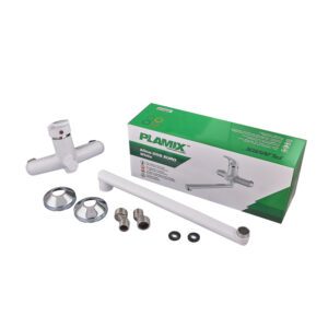 Змішувач для ванни PLAMIX AFINA-006 EURO WHITE (без шланга та лійки) (Колір білий) (PM0687)