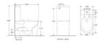 Унітаз-компакт MIXXUS PREMIUM BEVEL-0401-T1 625х390х845mm система змиву TORNADO 1.0 (MP6473)
