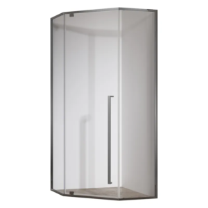 Душова кабіна без піддону KOER SR SC06-90x90x200-TR-07 прозоре скло EASY CLEAN 8мм графіт (KR5366)