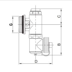 Кінцева зливна група Roho R611-100 - 1" (з краном Маєвського) (RO0153)