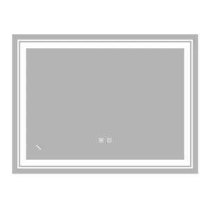 Дзеркало ZERIX ALIVE MR06-80x60-REVERSE з LED Touch, Anti-fog, димером, рег. яскравості (ZX6062)