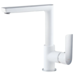 Змішувач для кухні HAIBA ALEX 018 NUT WHITE-CHROME (Колір білий хром) (HB9569)