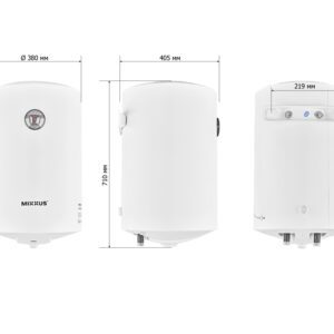 Водонагрівач "Циліндр" MIXXUS EWH-07050 ROUND WET накопичувальний 50 л, мокрий тен 1,5 kW (WH0601)