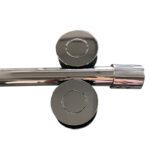 Двері у нішу розсувні KOER SR SD06-140x220-TR-01 прозоре скло EASY CLEAN 8мм хром (KR5368)