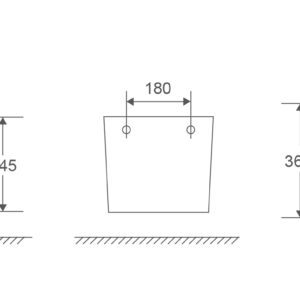 Біде підвісне MIXXUS PREMIUM BEVEL-0501 515х360х345mm (MP6475)
