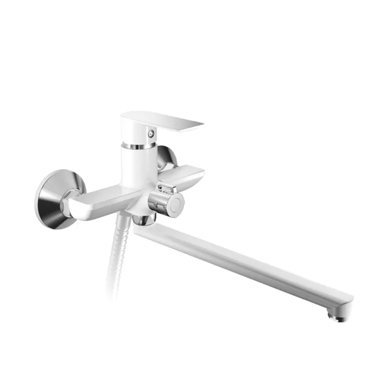 kcs-e47f9aa283f01ac447ca2fc6.png Змішувач для ванни HAIBA ALEX 006 EURO WHITE-CHROME (Колір білий хром) (HB9567)