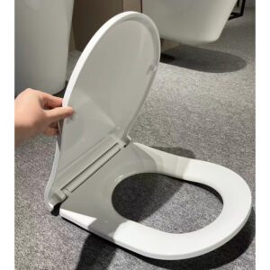 Сидіння-кришка для унітазу KOER AC-0101-SEAT COVER 450х390х80mm дюропластове швидкознімне з мікроліфтом (KR5617)