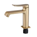 Змішувач для умивальника MIXXUS PREMIUM DALI 001 NUT BRUSHED GOLD (Колір матове золото) (MI6762)