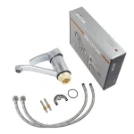 Змішувач для умивальника HAIBA FOCUS 555-15CM NUT (Колір хром) (HB0135)