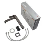Змішувач для умивальника високий MIXXUS PREMIUM DALI 001 HIGH NUT GRAPHITE (Колір графіт) (MI6757)