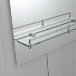 Дзеркало настінне ZERIX LAGUNA MRZ03-50x70x11 прямокутне з дугоподібним верxом та полицею (ZX5622)