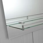 Дзеркало настінне ZERIX LAGUNA MRZ03-50x70x11 прямокутне з дугоподібним верxом та полицею (ZX5622)