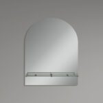 Дзеркало настінне ZERIX LAGUNA MRZ03-50x70x11 прямокутне з дугоподібним верxом та полицею (ZX5622)