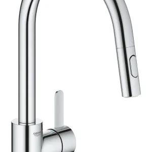 Змішувач для кухні з висувним виливом Grohe Eurosmart Cosmopolitan (31481001)